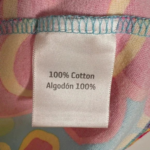 Hanna Andersson Girls' A-Line Floral Summer Dress 5-6 Blue Pink 100% Cotton - Picture 4 of 4